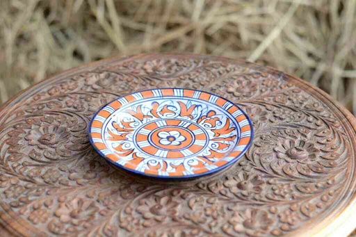 [PK0363-CF-BPO-026248] Blue Pottery Quarter Plate