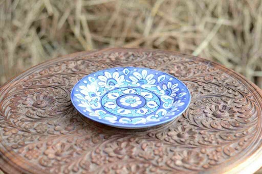 [PK0363-CF-BPO-026250] Blue Pottery Quarter Plate