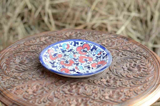 [PK0363-CF-BPO-026253] Blue Pottery Quarter Plate