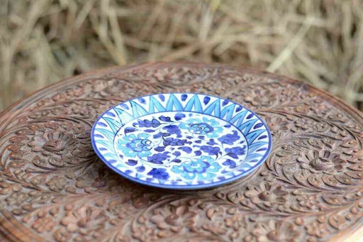 [PK0363-CF-BPO-026257] Blue Pottery Quarter Plate