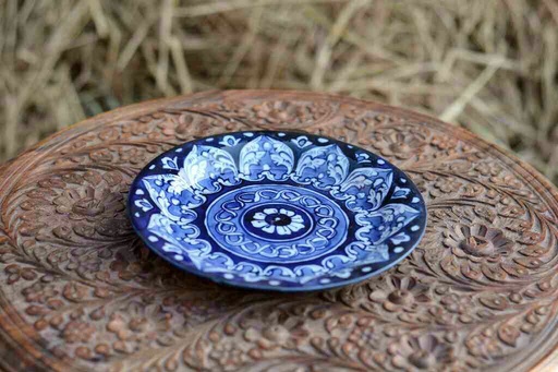 [PK0363-CF-BPO-026266] Blue Pottery Half Plate