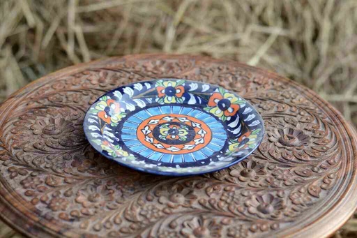 [PK0363-CF-BPO-026271] Blue Pottery Half Plate