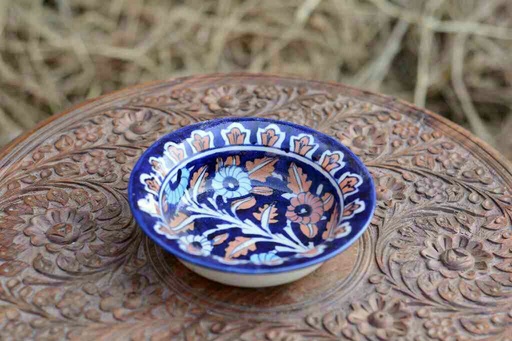 [PK0363-CF-BPO-026400] Blue Pottery Bowl