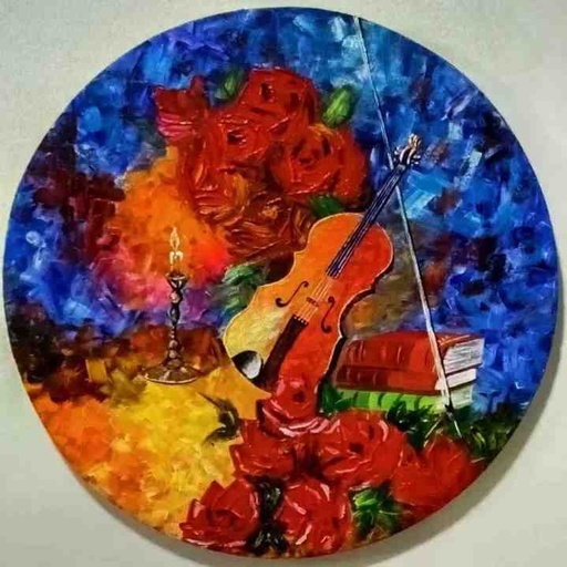[PK8011-AR-ACR-027510] Abstract Guitar Painting