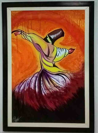 [PK8011-AR-ACR-027512] Sufi Painting