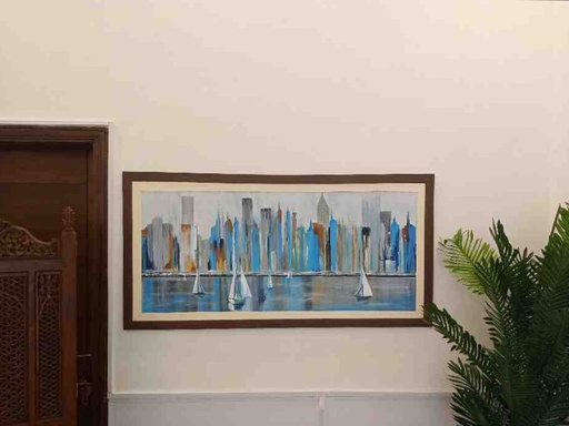 [PK8011-AR-ACR-027516] Abstract City Painting