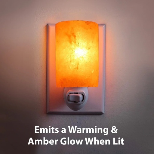 [PK8146-HM-LMP-027874] Handcrafted Himalayan Salt Night Light Pink Cylinder Shape Lamp