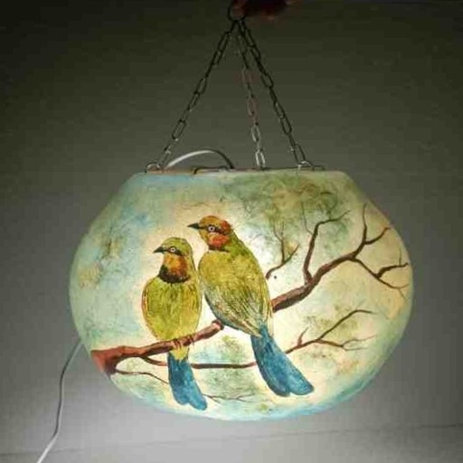 [PK1918-CF-CAM-027876] Camel Skin Ceiling Lamp