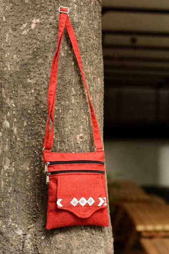 [PK5848-BG-HAN-027891] Hazara Phulkari Embroidered Handbag