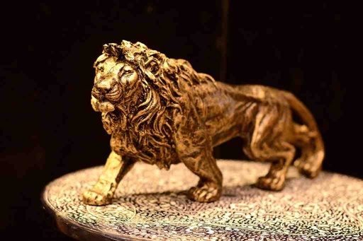 [PK0094-AR-SCU-028068] Lion Sculpture Fiber Animal Figurines 
