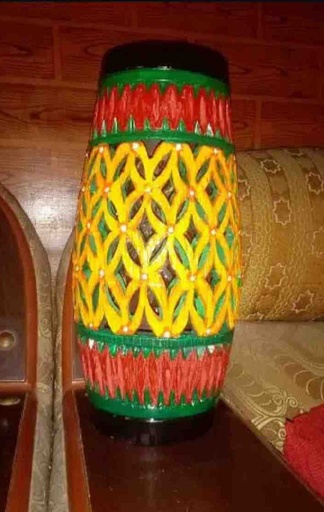 [PK8038-HM-VAS-028326] Round Cut Vase