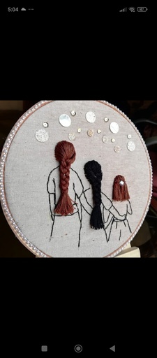 [PK4905-CF-ART-028392] 3 Generations Embraided Hoop