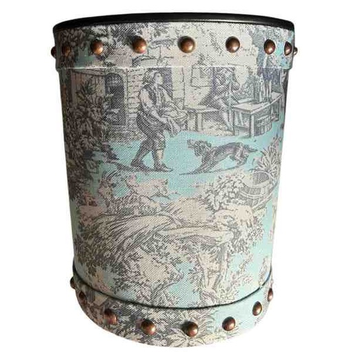 [PK8389-HM-BED-028435] Light Blue Dustbin