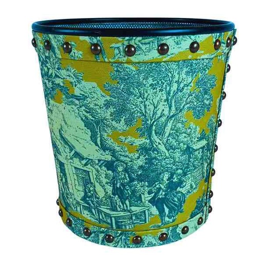 [PK8389-HM-BED-028440] Toile Mustard Dustbin