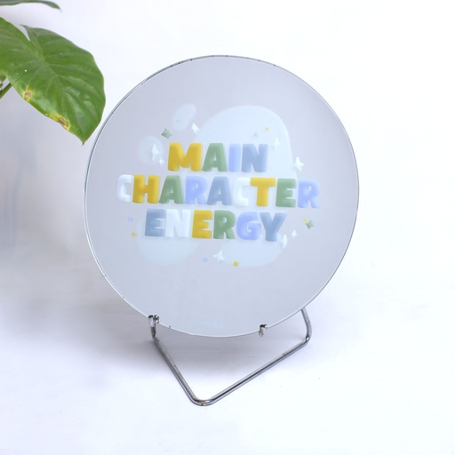 [PK8388-HM-DCR-028635] Main Character Energy Round Mirror