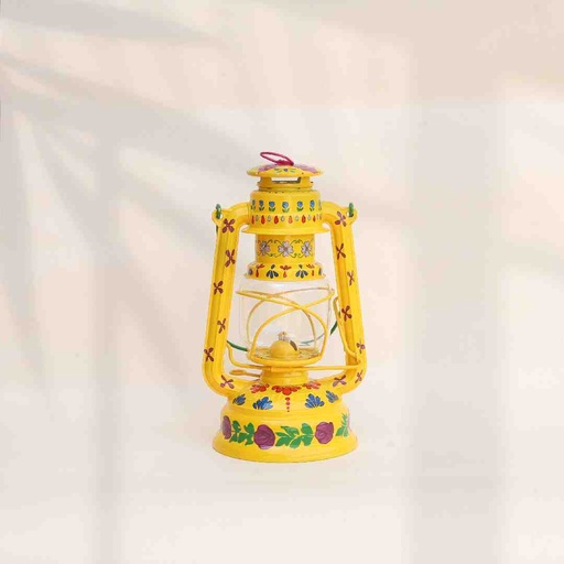 [PK8524-HM-DCR-028702] Gul-e-Asfar. Hand Painted Lantern 