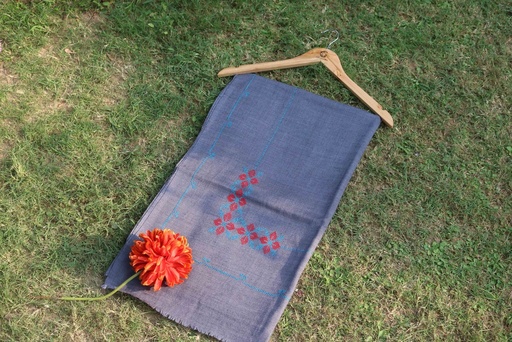 [PK8541-CW-SCF-028761] Swati Khaddi Embroidered Wool Shawl