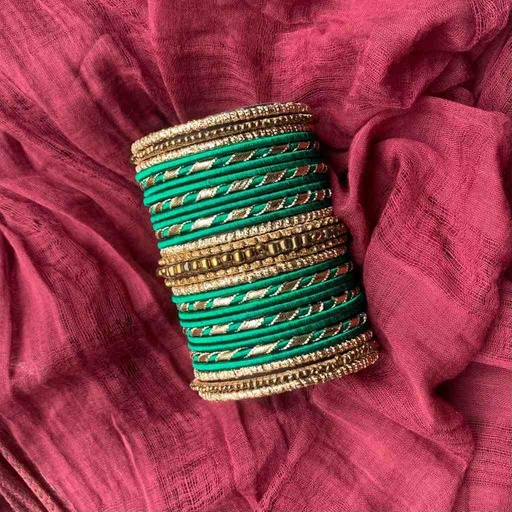 [PK8539-JW-BNG-028842] Hand Made Customized Thread Bangles