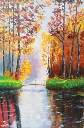 [PK5259-AR-OIL-028946] Landscape Painting