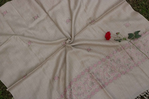 [PK8668-CM-SHW-029037] Swati Khaddi Embroidered Wool Shawl