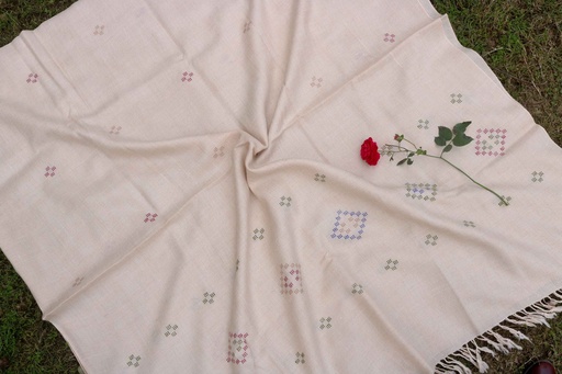 [PK8668-CM-SHW-029038] Swati Khaddi Embroidered Wool Shawl