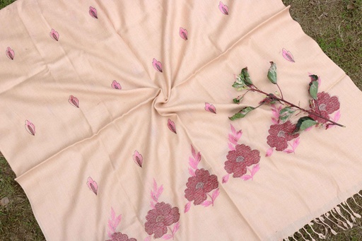 [PK8668-CM-SHW-029045] Swati Khaddi Embroidered Wool Shawl
