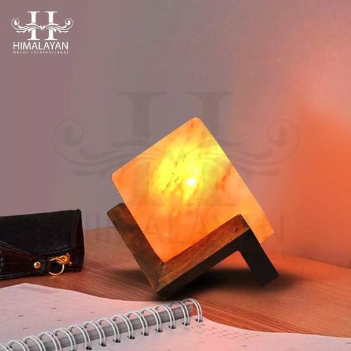 [PK8146-HM-DCR-029216] Penny Cube Shape Salt Lamp