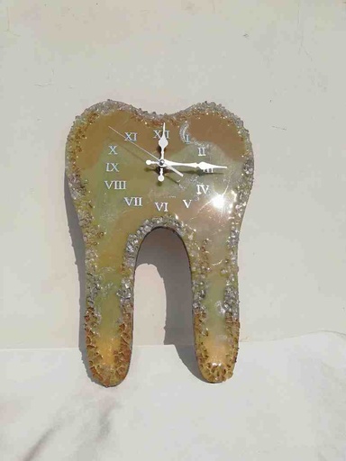 [PK4119-HM-WLH-029275] Customized Tooth Shape Resin Wall Clock
