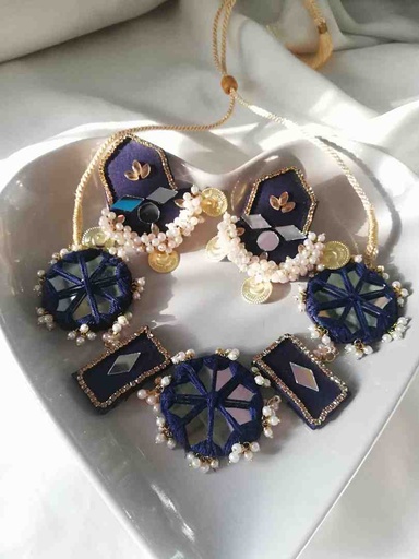 [PK4119-JW-NCK-029296] Customized Fabric Jewelry Set 