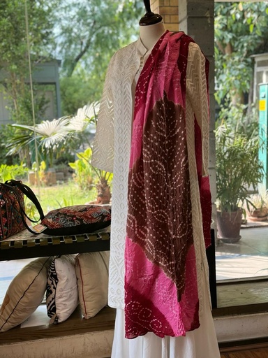 [PK8978-CW-SCF-029464] Multi-color Chunri Dupatta