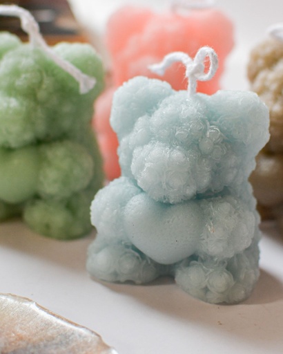 [PK9674-GN-GEN-029876] Teddy candle