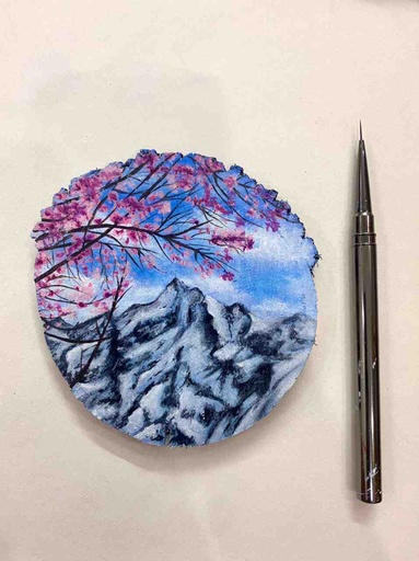 [PK8392-AR-ACR-029878] Cherry Blossoms in Gilgit Baltistan