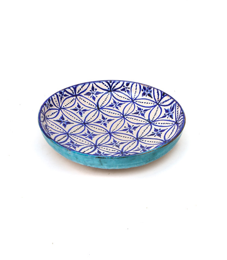 [PK9632-CF-POT-030161] Floral Geometry Plates