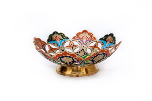 [PK9632-CF-MET-030162] Brass Cut Out Bowl