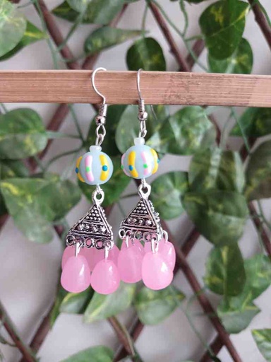 Traditional ceramic beads earrings 