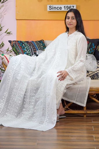 [15-K-25] Tulip Embroidered Dupatta