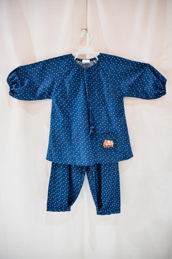 [2-kids-24] Elephant Embroidered Suit