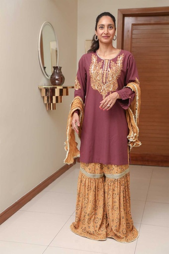 [K-58-24] HAND EMBROIDERED KURTA