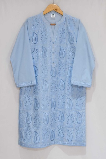 [9] Blue CutWork Kurta
