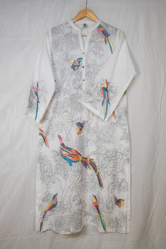[45K-23] Birds Kantha Kurta