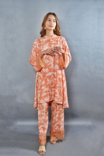 [1-K-24] PEACHY: Heavy linen Suit