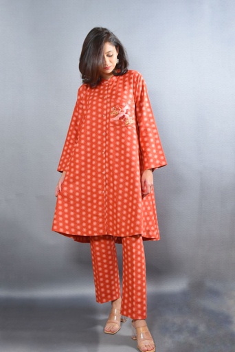 [4-KP-24] POLKADOT EMBROIDERED SUIT