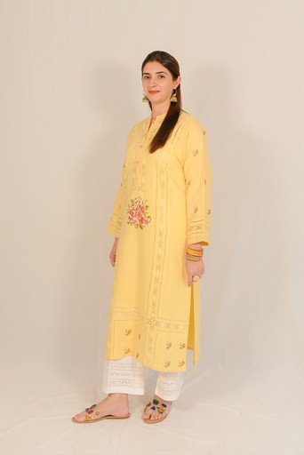 [15-K-24] LIME TARKASHI KURTA