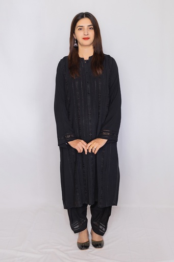 [4-K-24] Black Tarkashi Kurta