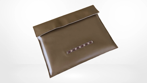 Cross-stitched leather Bag