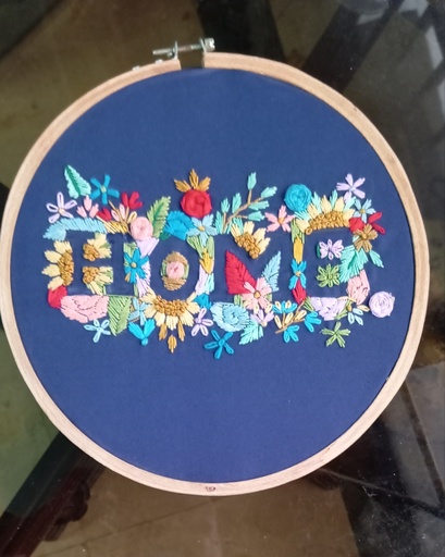 Embroidered hoop