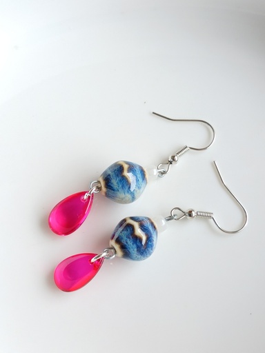 Ceramic beads earrings