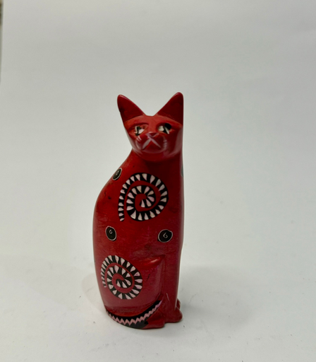 [nan] Oval Trinket With Elephant Painting