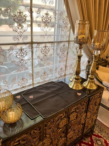 [VC-EG-TM-5] TM-5 Black Jute Tray Mats