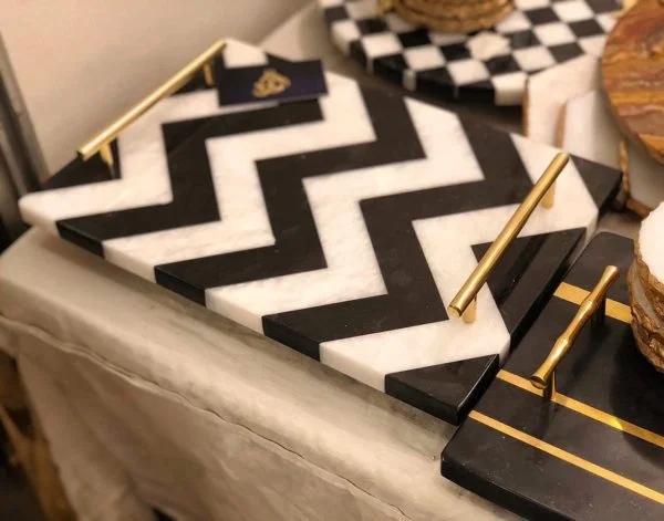[VC-RAKH-MT-CHV-10101] Marble Tray – Chevron